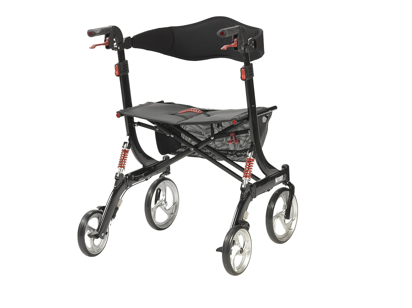 Drive Medical Nitro Rollator Hd Black Bariatric Black