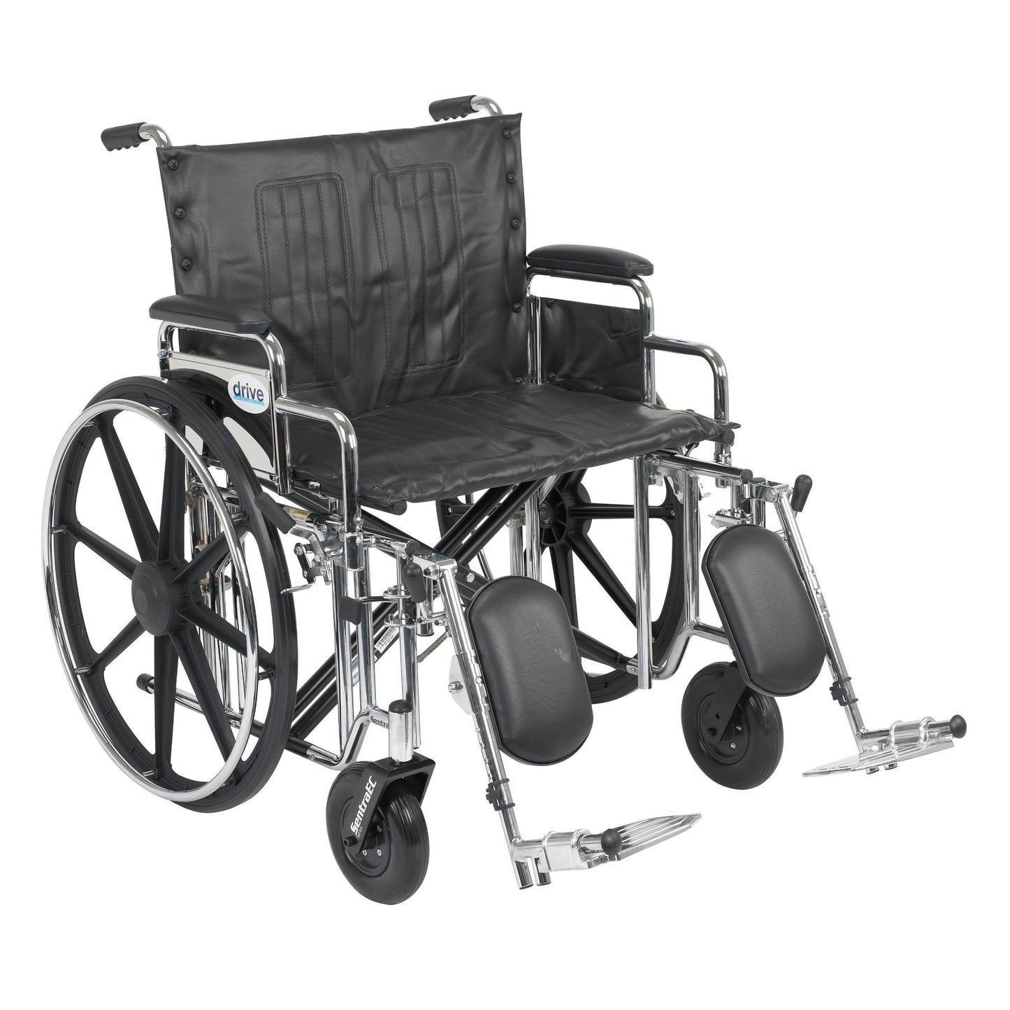 Drive Medical Bariatric Wheelchair Rem Desk Arms 24 Wide Elev Legrests