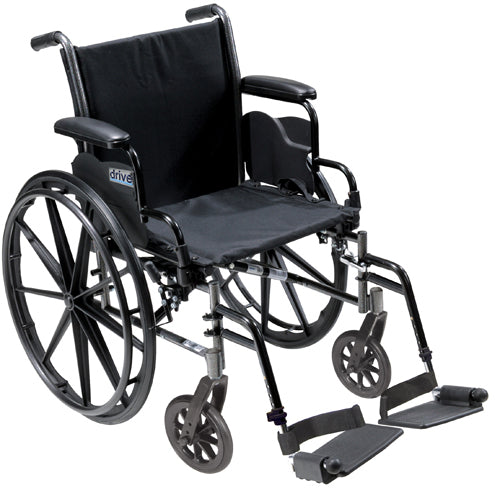 Drive Medical K3 Wheelchair 20inch Seat, Elevating Leg Rest, Detachable Desk Arm Cruiser III Wheelchair