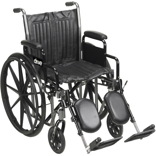 Wheelchair 16 Dual Axle Detachable Full Arms Elr's