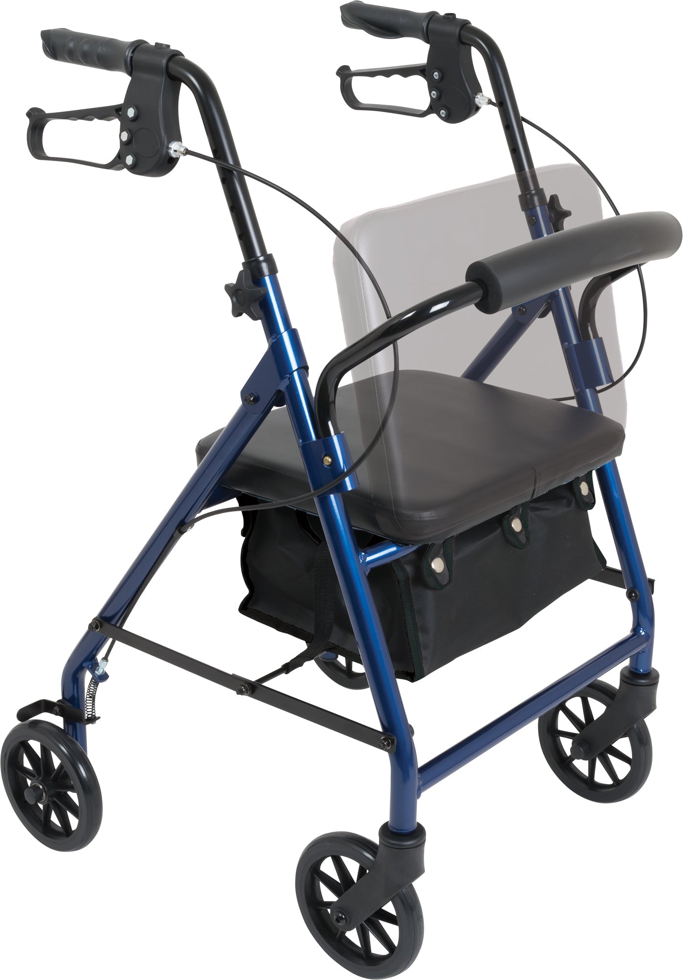 Probasics Bariatric Rollator W/ 8 Wheels Blue