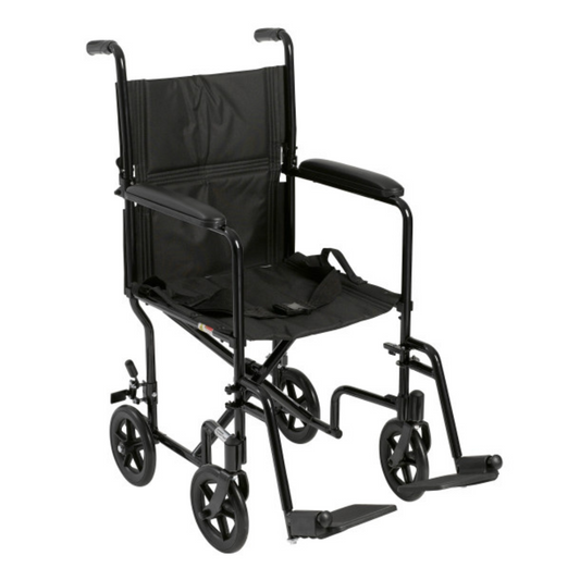 Wheelchair Transport Lightweight Black 19 