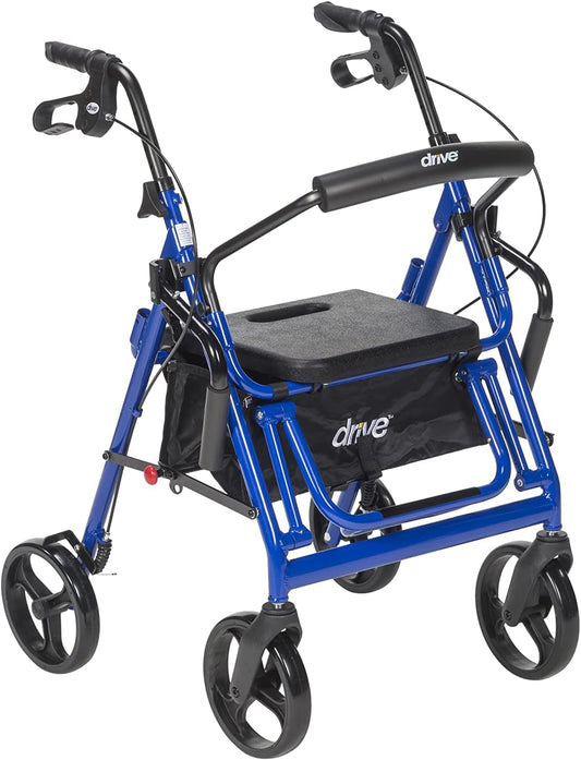 Drive 795B Duet Rollator/transport Chair Blue