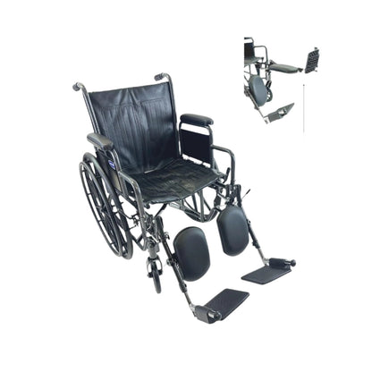 Drive Medical 10965K Wheelchair Econ Rem Desk Arms 20 W/elr's  Dual Axle Drive