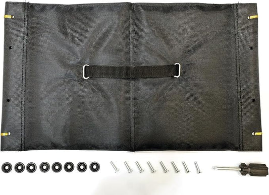 10266 Nitro rollator seat Replacement,10.5"*18",w/Hardware and Tools,(12.Seat/Hdwr 1026608,13.Folding Strap Assy 1026609.),for Standard Model and Tall Model,1Ea,Black