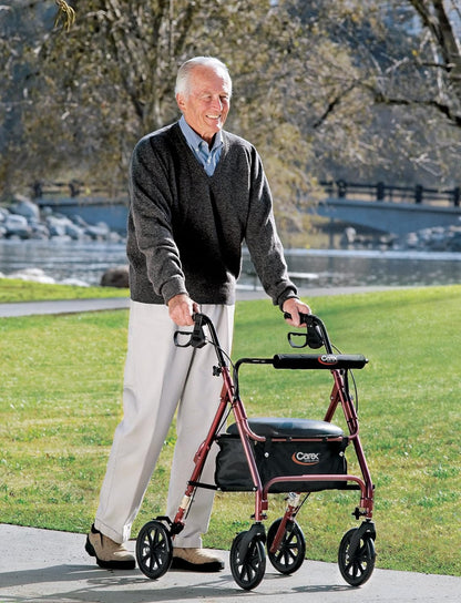 Carex Rolling Walker (Burgundy)