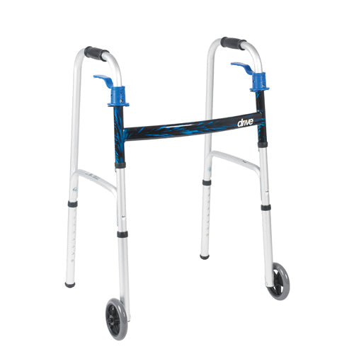 Walker Folding Trigger Release Junior With 5  Wheels -  