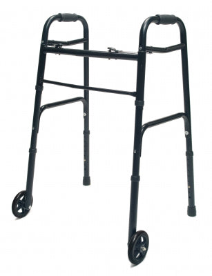 Lumex Walker 716270BK-2 Adult W/5 Wheels Folding Black Case Of 2
