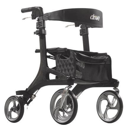 Drive Medical RTL10266CF Nitro Elite Carbon Fiber Foldable Rollator