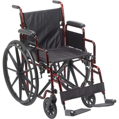 Drive Medical Rebel W/c 18 Flame Red Detach Desk Arms/s/a