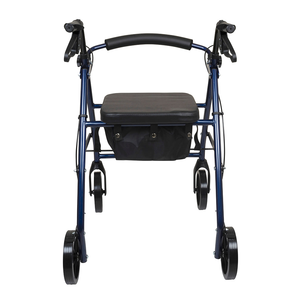 ProBasics Deluxe Aluminum Rollator Blue 8 Wheels