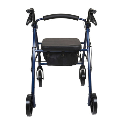 ProBasics Deluxe Aluminum Rollator Blue 8 Wheels