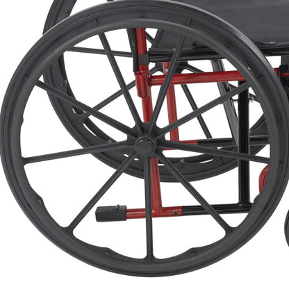 Drive Medical Rebel W/c 18 Flame Red Detach Desk Arms/s/a