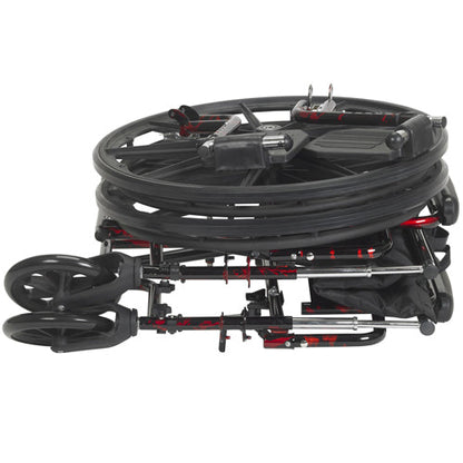 Drive Medical Rebel W/c 18 Flame Red Detach Desk Arms/s/a