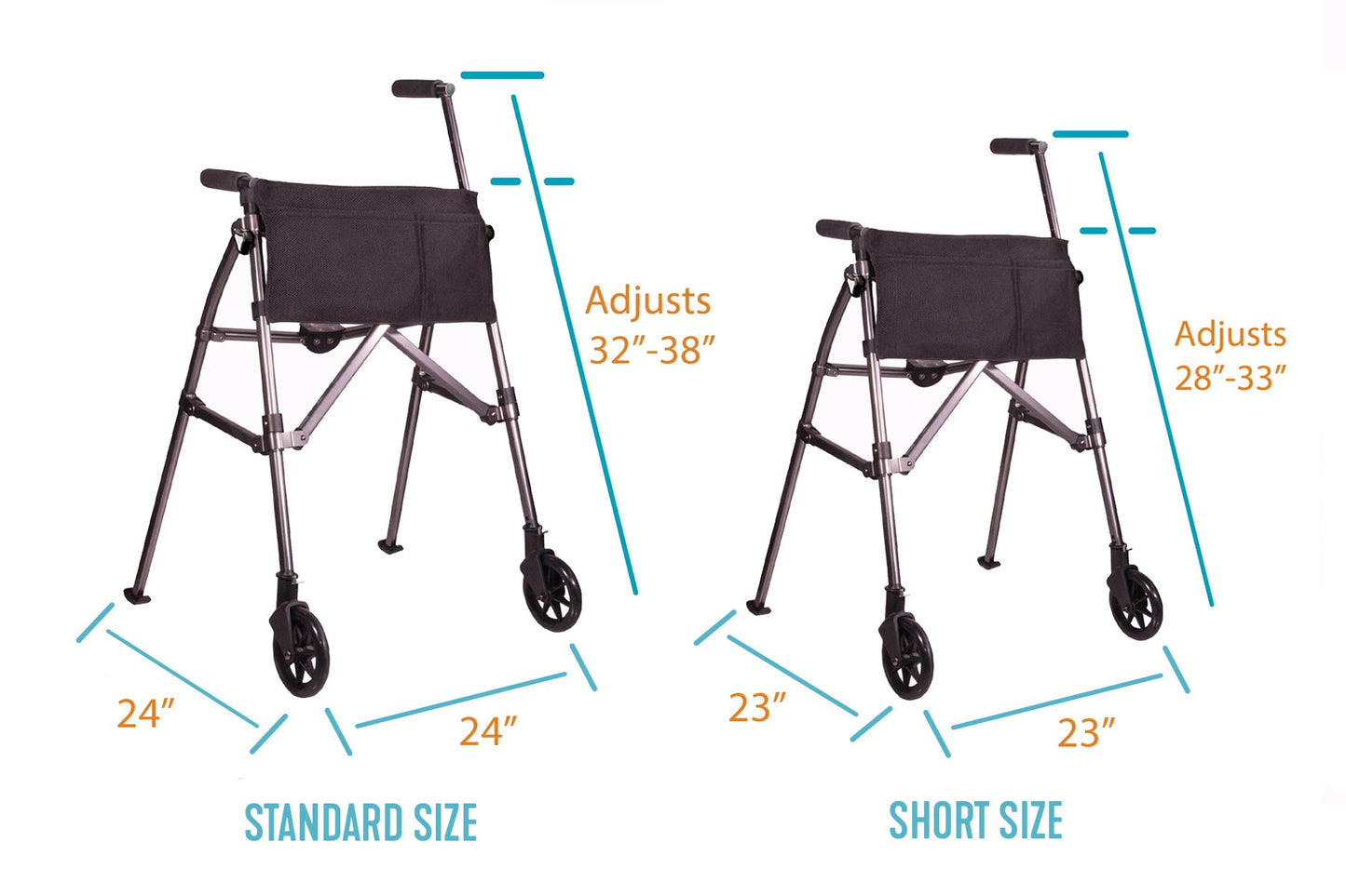 Ez Fold-n-go Walker Desert Sand - 