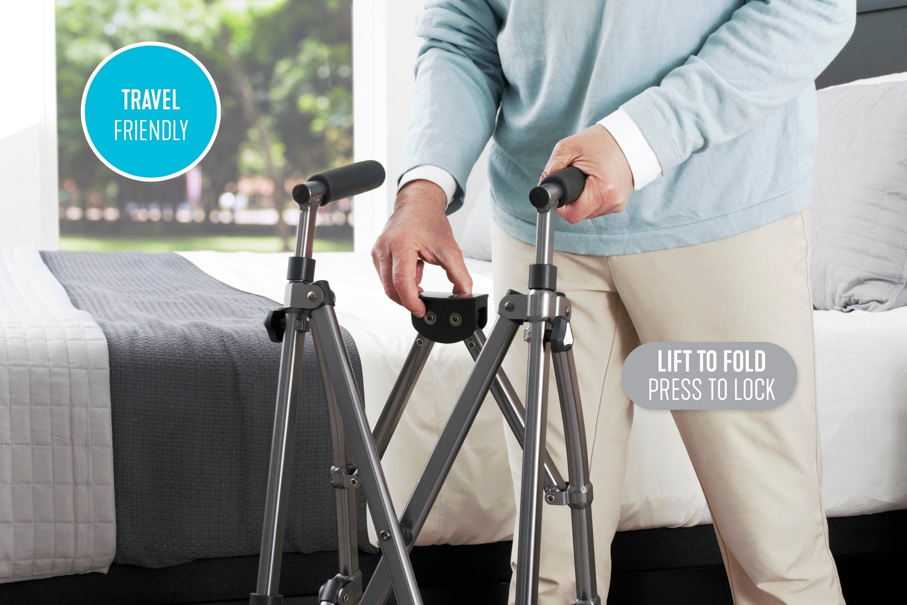 Ez Fold-n-go Walker Desert Sand - 