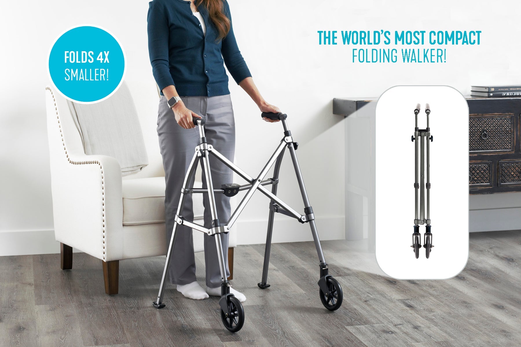 Ez Fold-n-go Walker Desert Sand - 