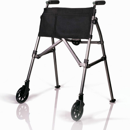 Stander Ez Fold-n-go Walker Matte Black