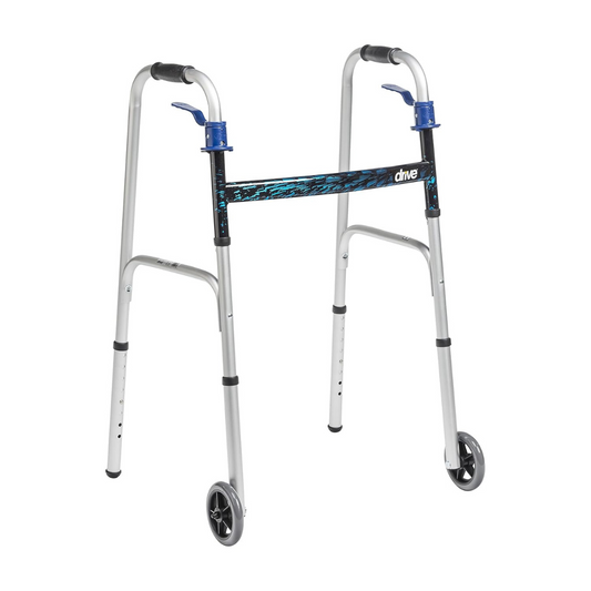Drive Medical Walker Folding Adult Trigger Release - Drive