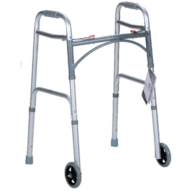 Dynarex 10162&10163 Two Button Folding Walker Wheels
