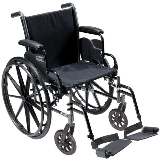 Drive Medical K3 Wheelchair Ltwt 20  W/adda & S/a Footrests  Cruiser Iii